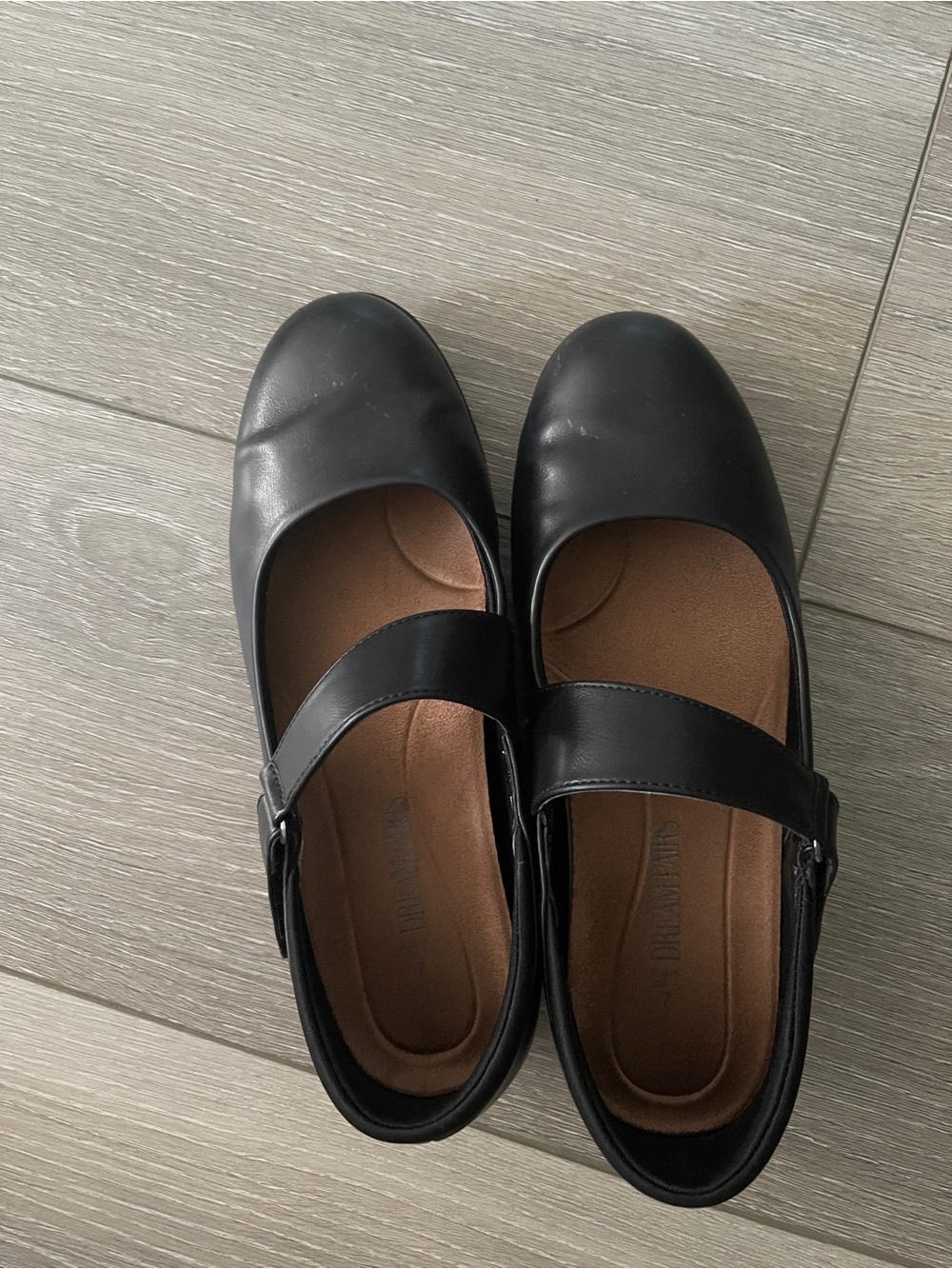 Black Mary Jane Comfort Flats - Unknown Brand